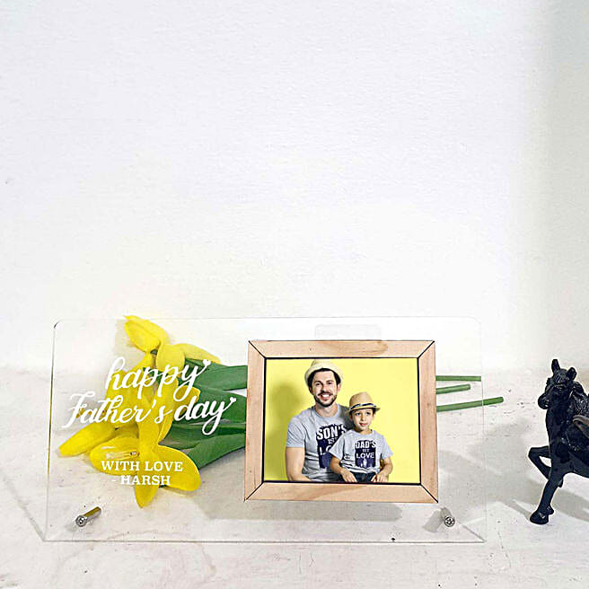 Buy/Send Personalised Father's Day Photo Frame Online FNP