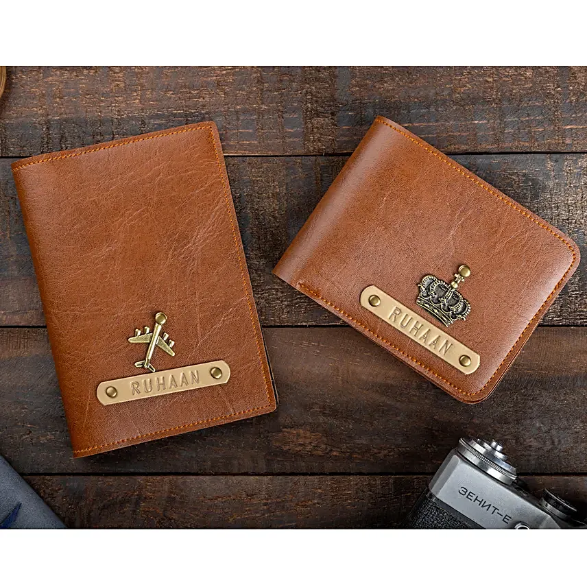 Online Customised Passport Cover And Wallet:Personalised Gifts Combos