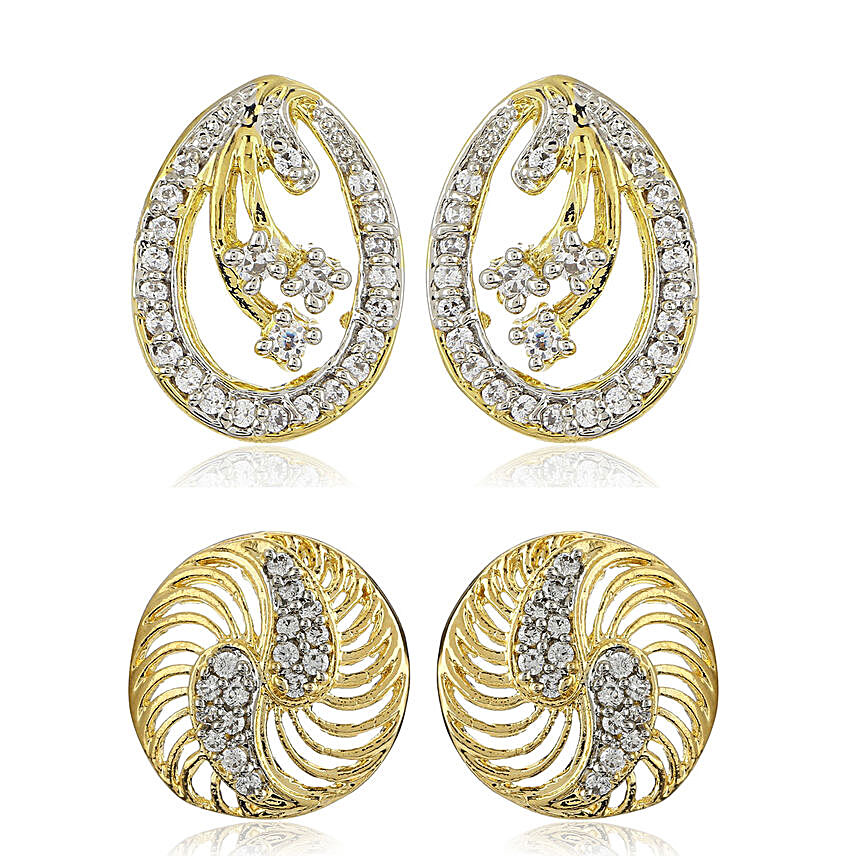 Diamante Earrings Combo:Women's Accessories