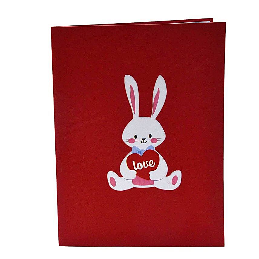 Bunny Pop Up 3D Greeting Card