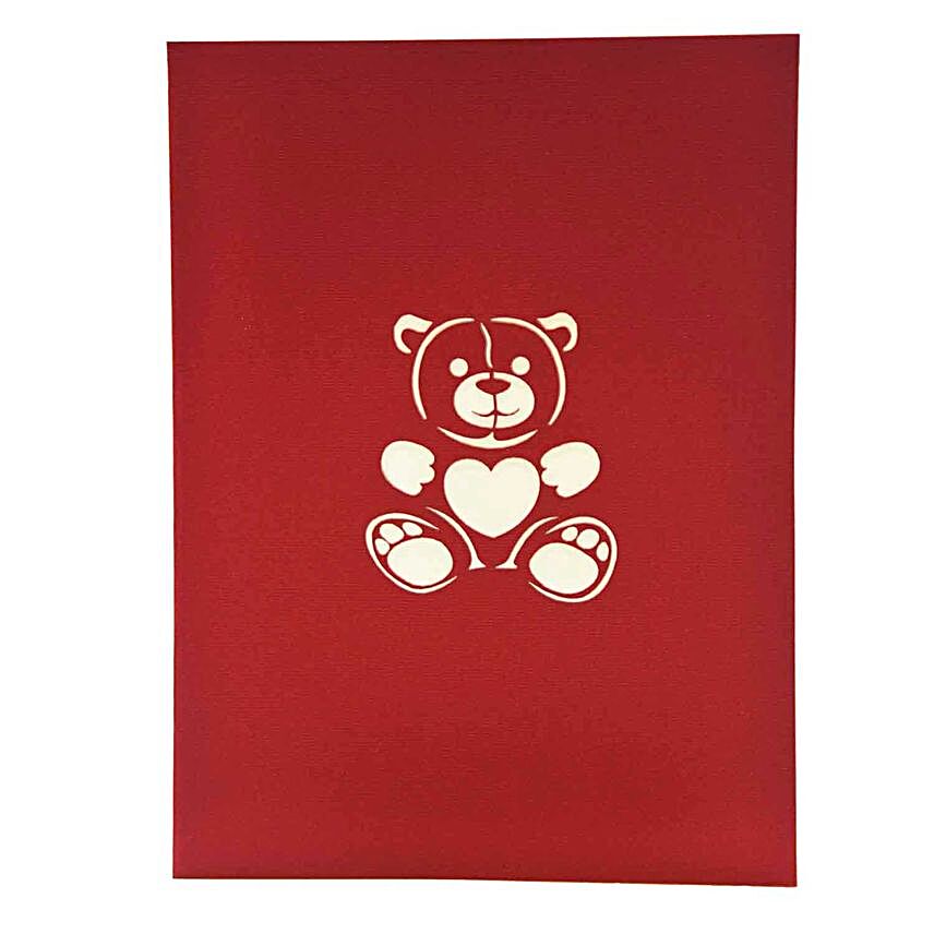 Love Bear Pop Up 3D Greeting Card