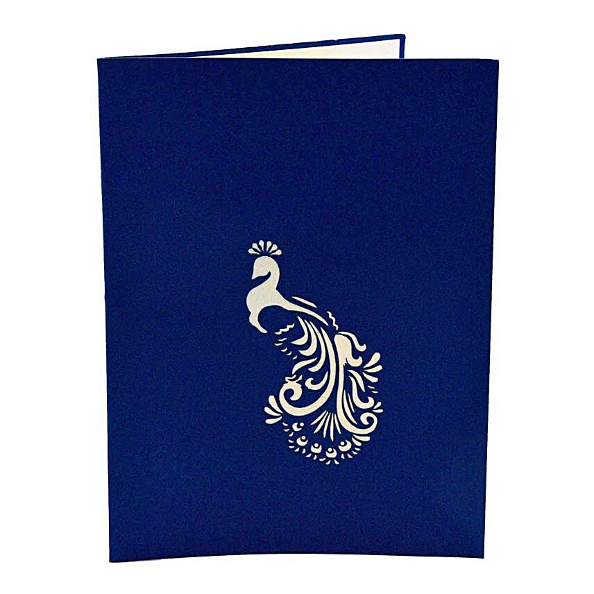 Peacock Pop Up 3D Greeting Card
