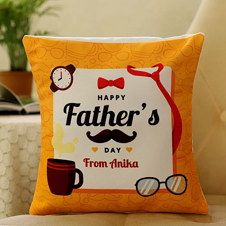 Quirky Father's Day Personalised Cushion