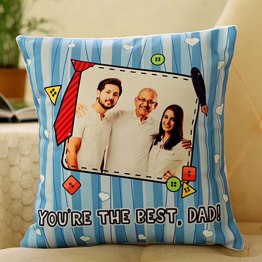 Personalised Best Dad Cushion