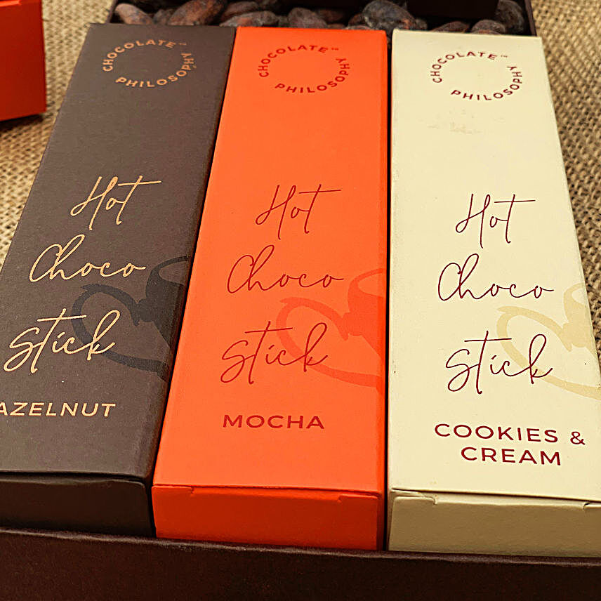 Hot Choco Stick Gift Set:Send Handmade Chocolates