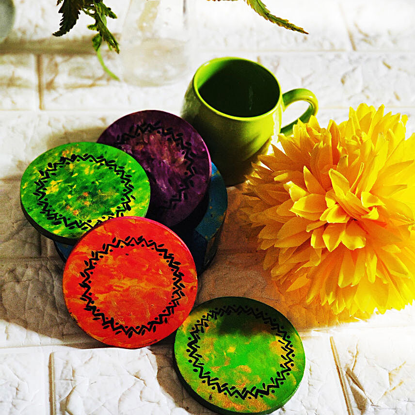 Hand painted Tea Coasters