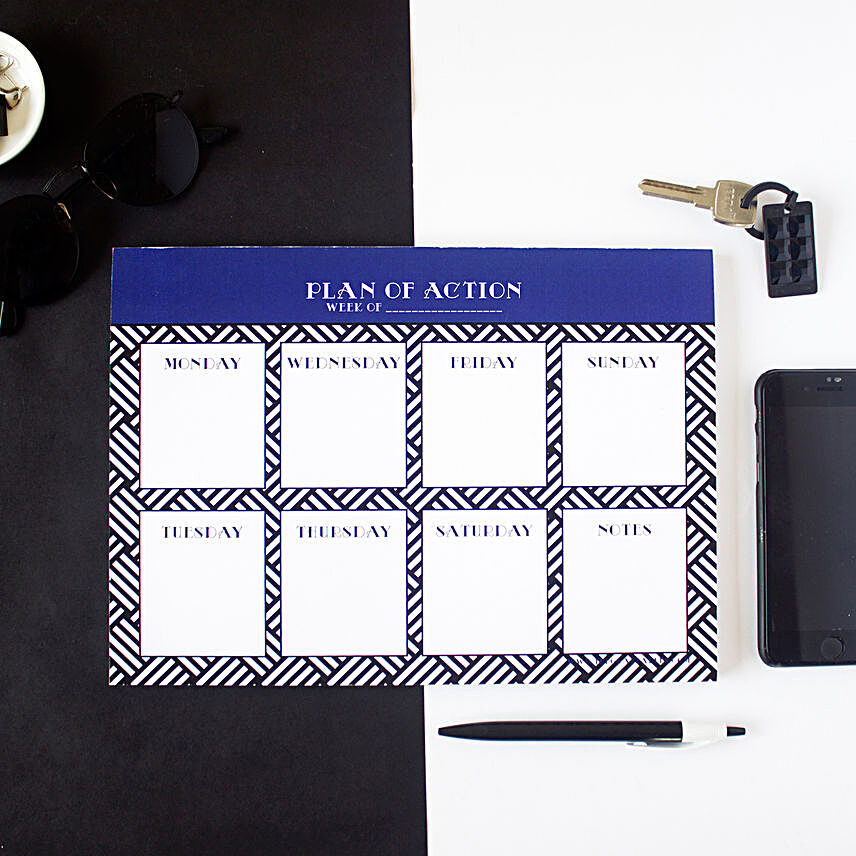 Hashtag Weekly Planner Lapis