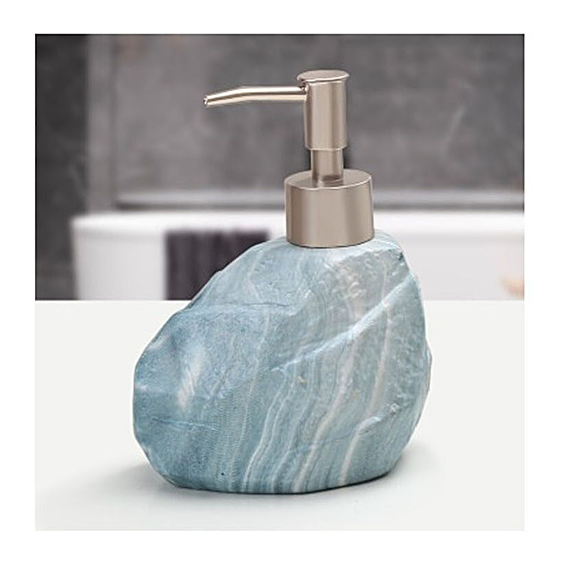 Stone Soap Dispenser Blue