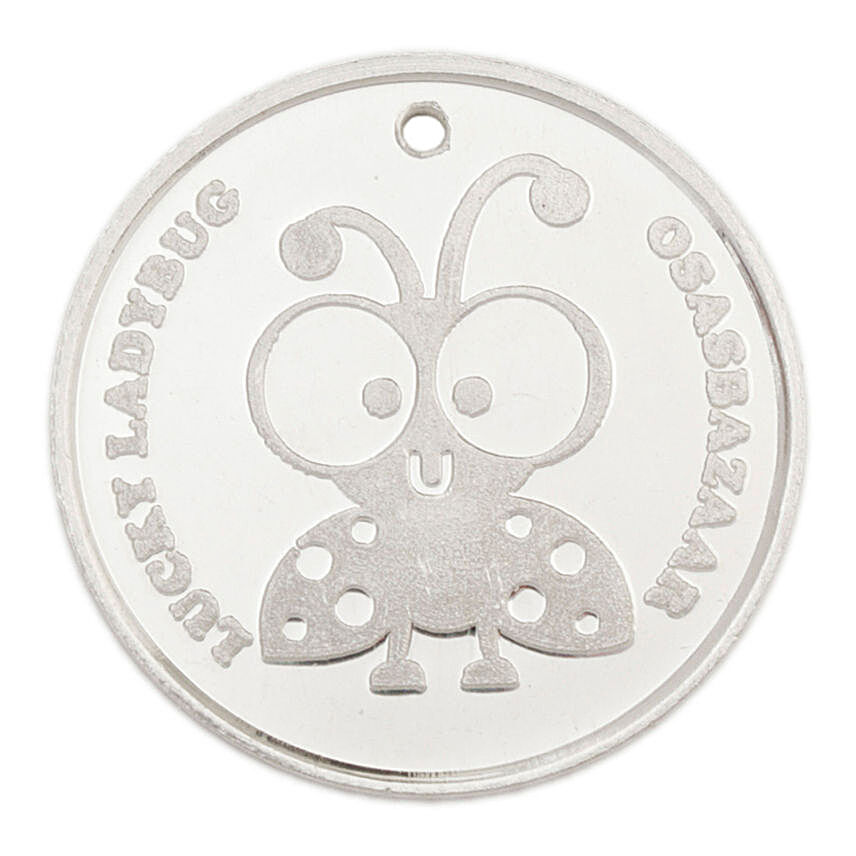 Silver Lucky Ladybug Coin