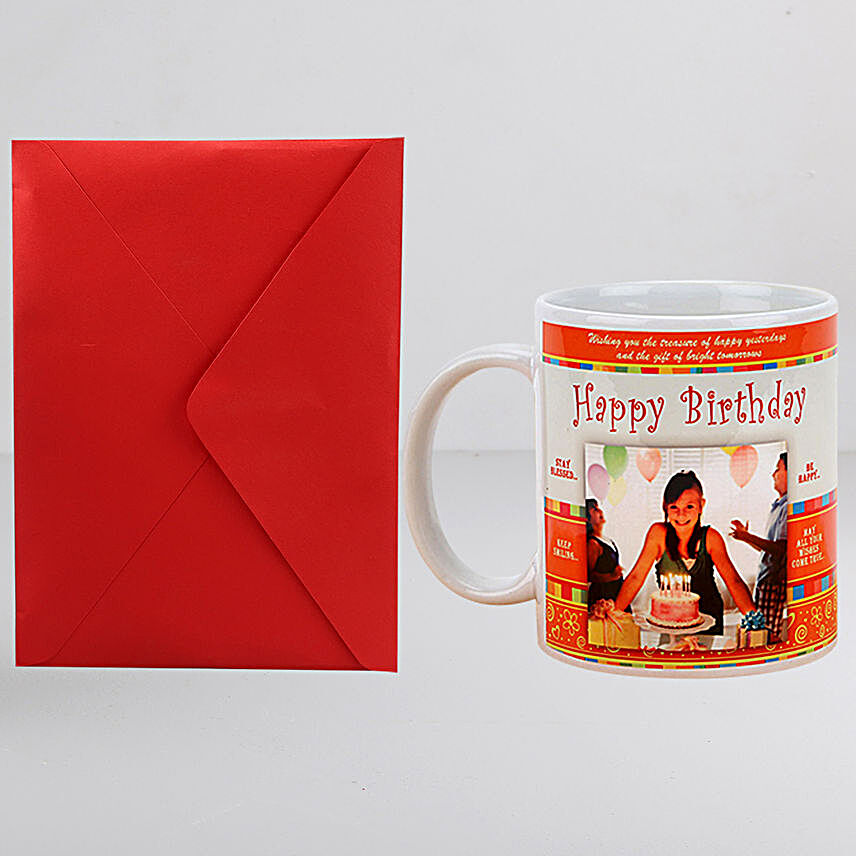 Personalised Birthday Mug & Greeting Card