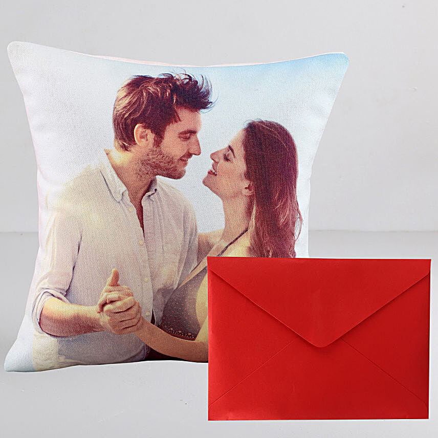 Personalised Couple Cushion n Greeting Card