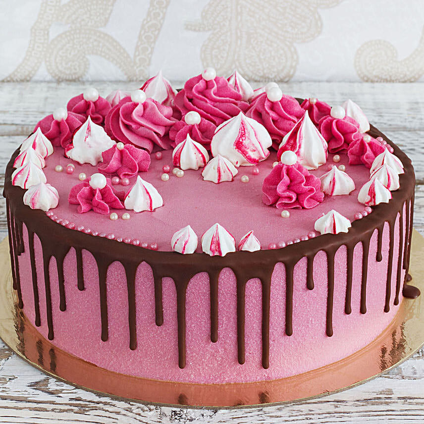 Pink Strawberry Cream Cake 2 Kg