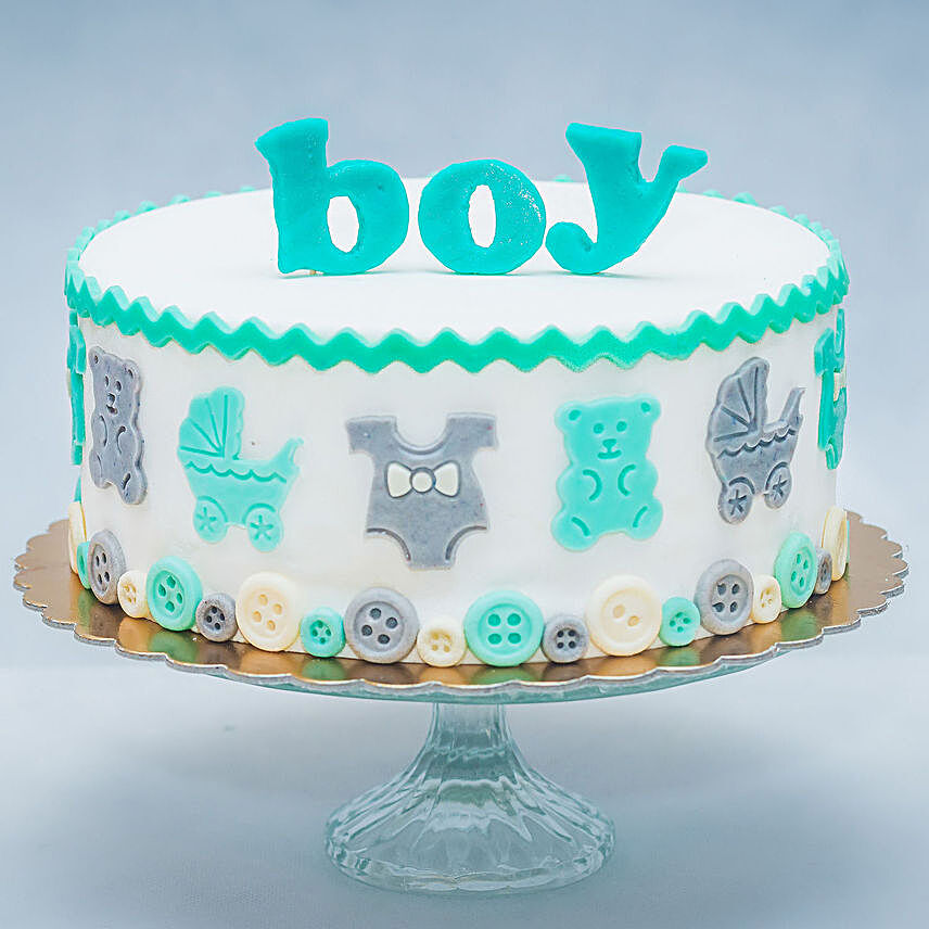 Blue Colour Cake For Boy