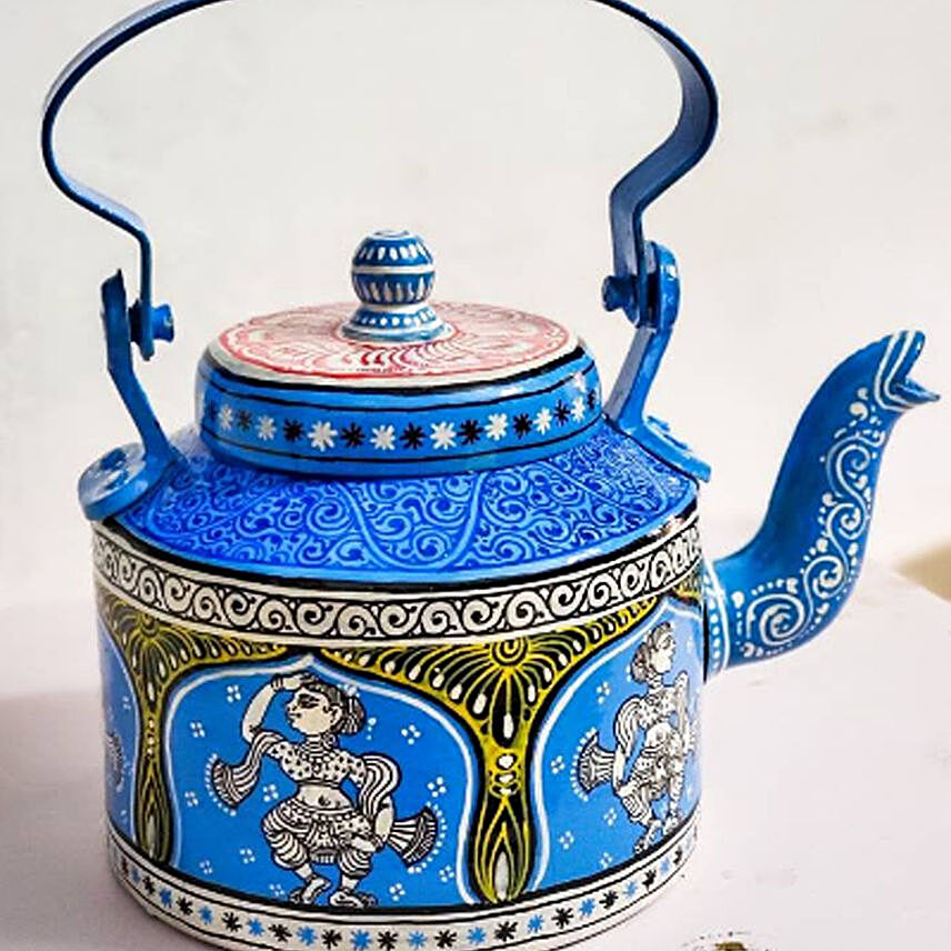 Blue Dancer Pattachitra Teapot