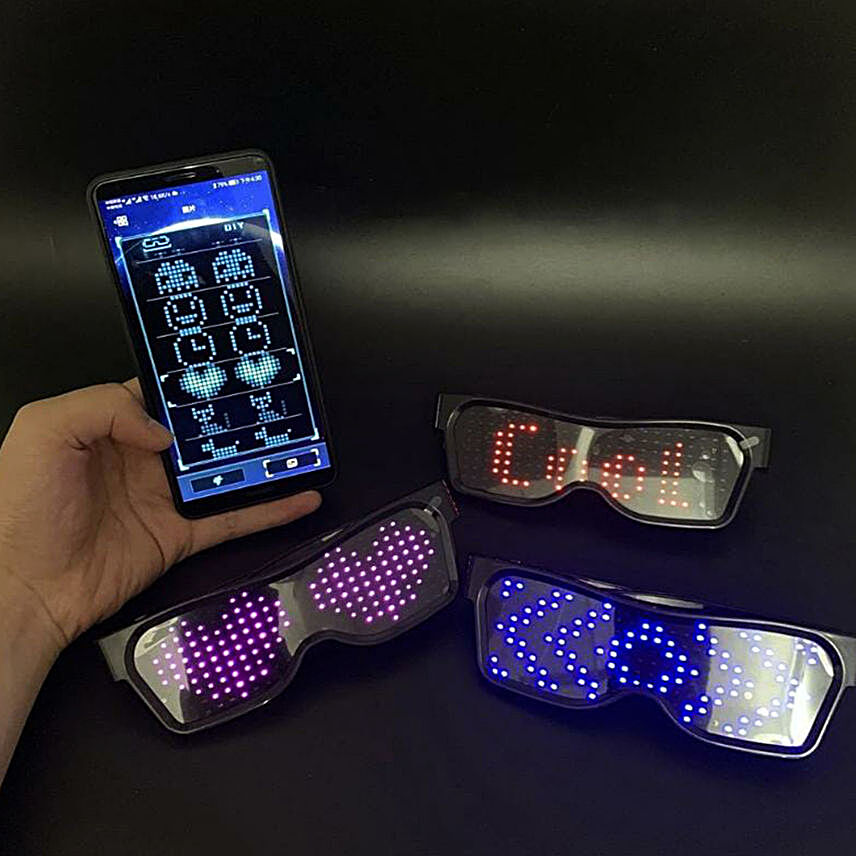 LED Sun Glasses With App