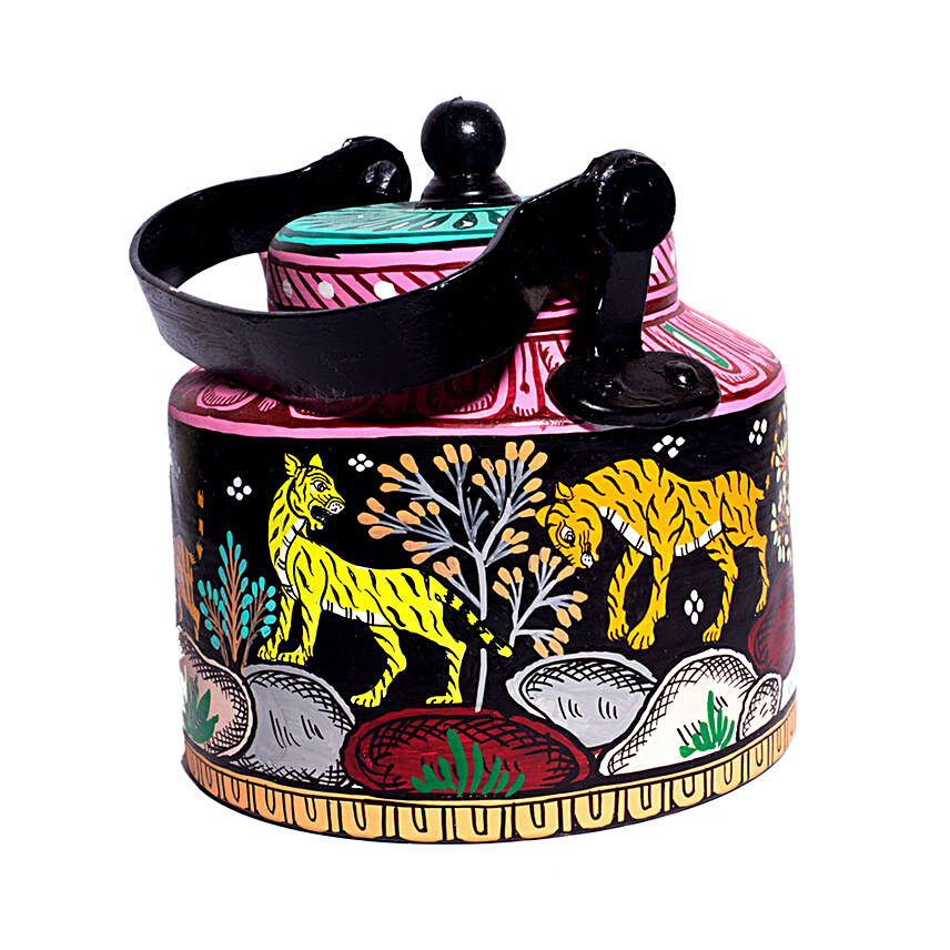 Multicolored Animal Handpainted Teapot