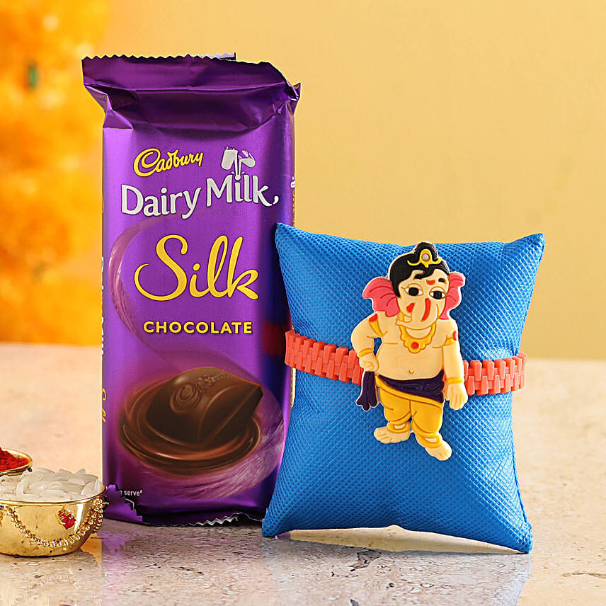 Buy/Send Hanuman Rakhi & Dairy Milk Silk Online FNP