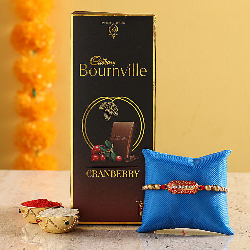 Designer Rakhi & Bournville Chocolate