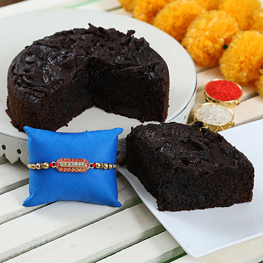 Chunky Dark Chocolate Dry Cake & Rakhi