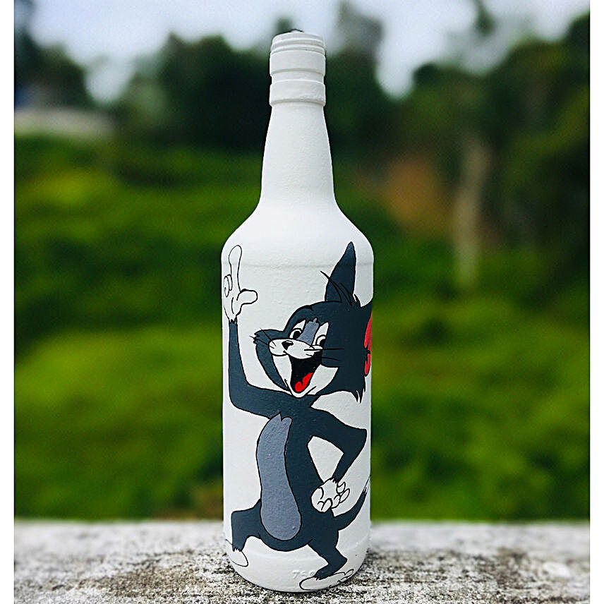 Tom n Jerry White bottle
