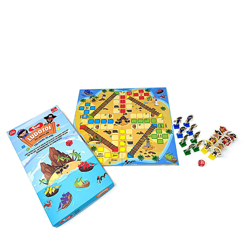Toiing Ludotoi Board Game With Caribbean Pirate and Police