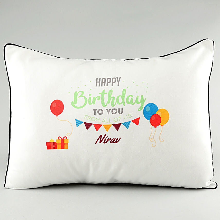 Personalised Birthday Pillow Cover
