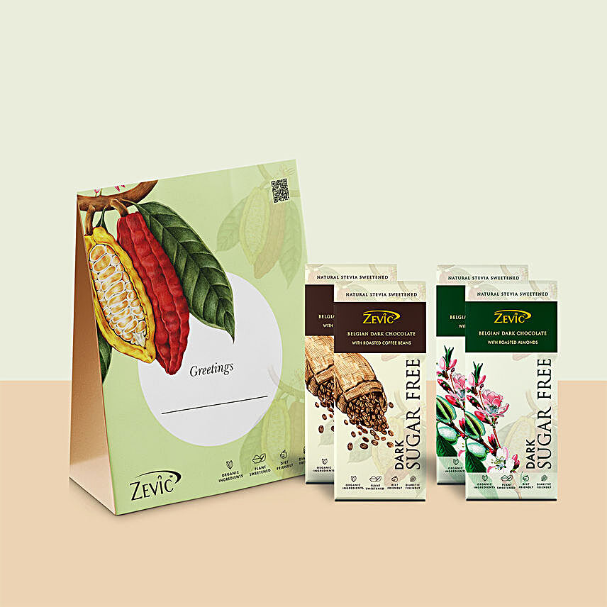 Zevic Roasted Almond n Coffee Beans Chocolate Gift Pack