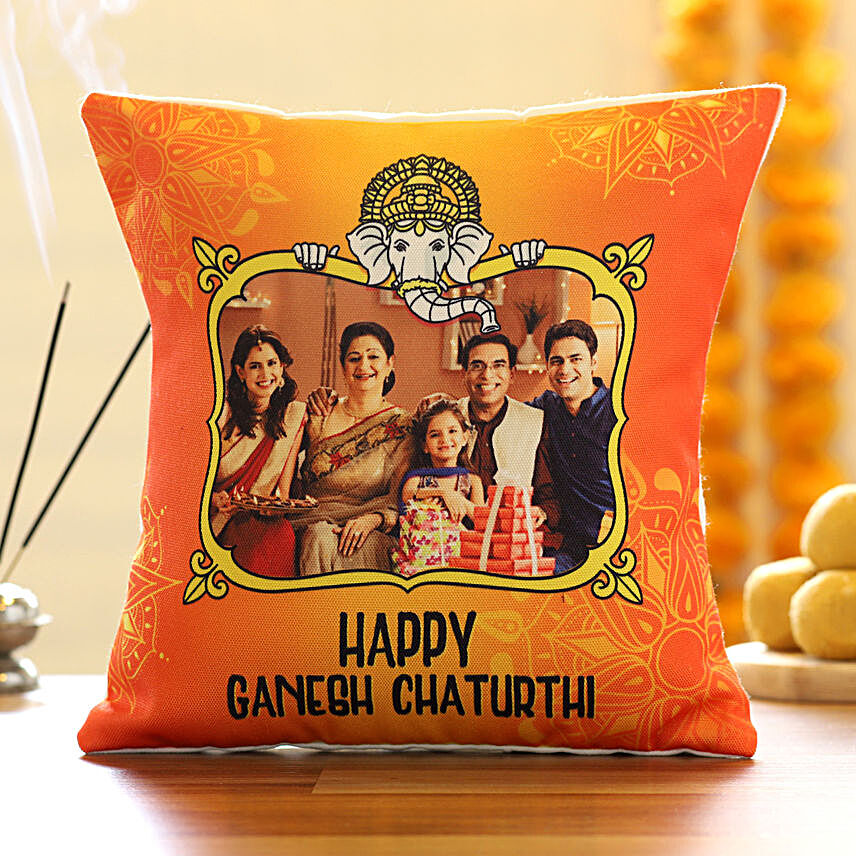 Personalised Ganesh Chaturthi Festive Cushion
