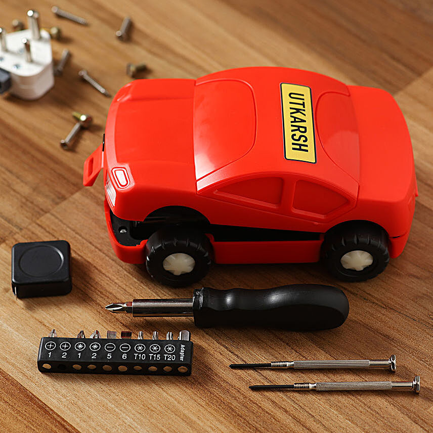 Personalised Car Shaped Tool Kit