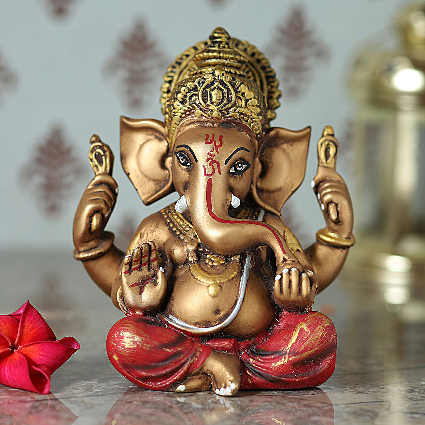 Divine Ganesha Copper Idol