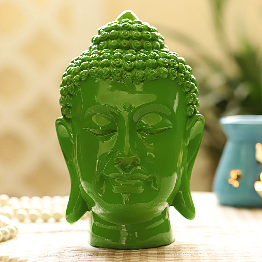Shining Green Buddha Idol