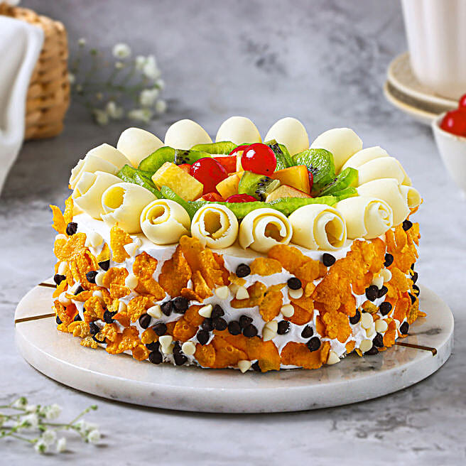 Buy/Send Fruit Overload Cake Half Kg Online Ferns N Petals