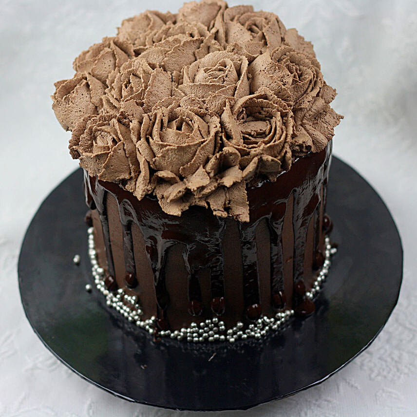 Buy Send Floral Round Chocolate Cake Half Kg Online Ferns N Petals Buy Send Floral Round Chocolate Cake Half Kg Online Ferns N Petals