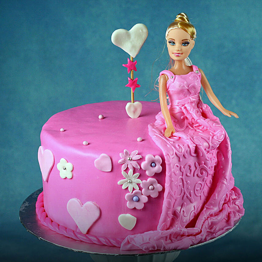 Buy/Send Princess Barbie Truffle Cake- 1 Kg Online- Ferns N Petals