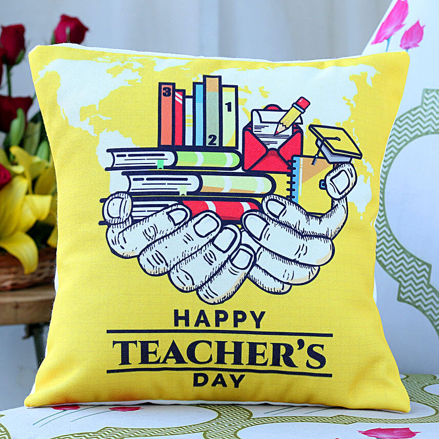 Imparting Knowledge Teacher's Day Cushion