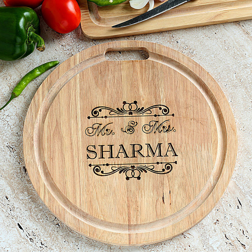 Mr & Mrs Personalised Chopping Board