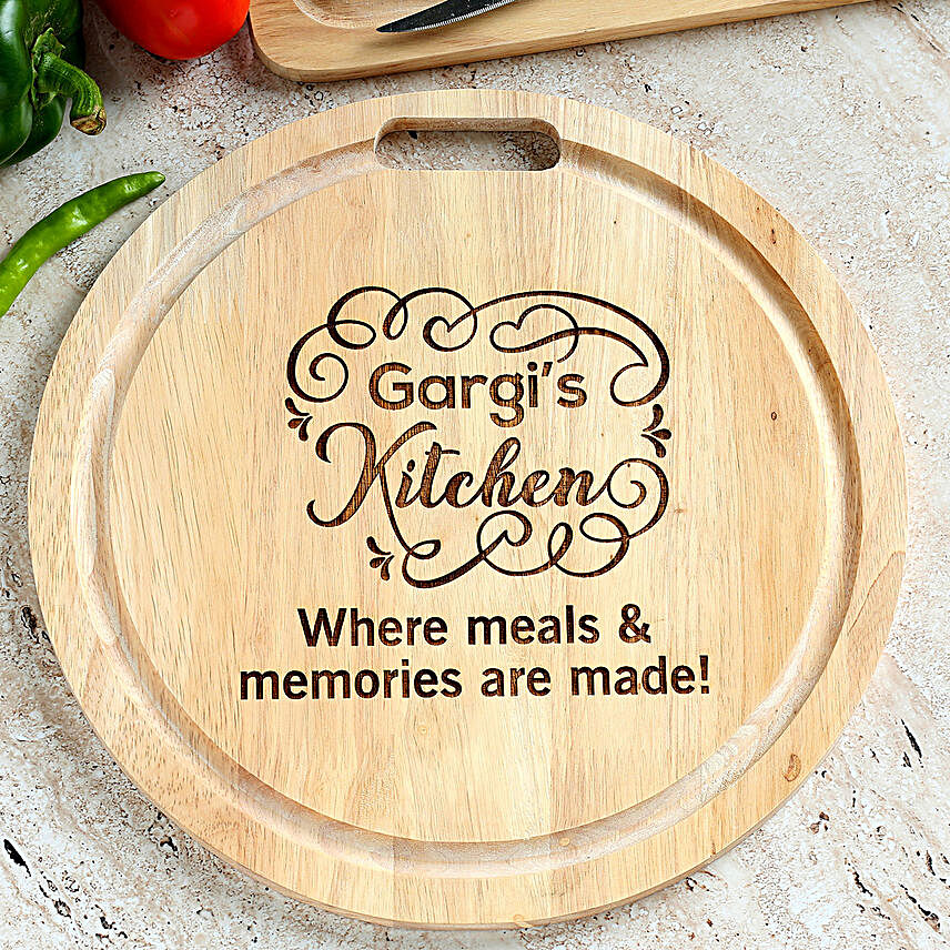Personalised Meals & Memories Chopping Board