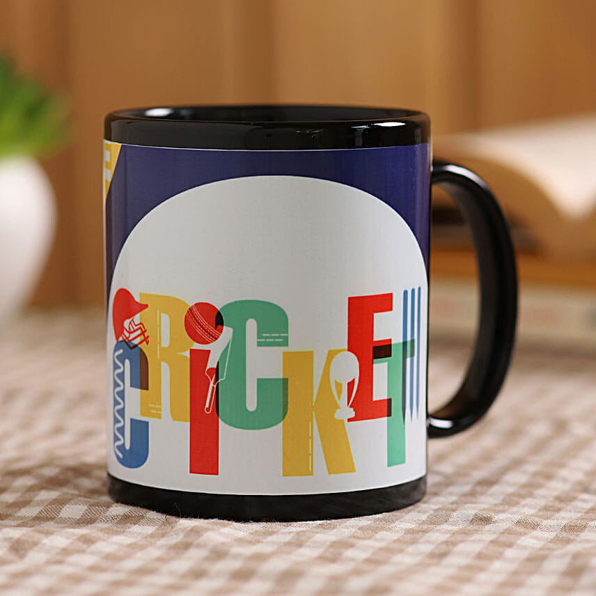 online printed black mug