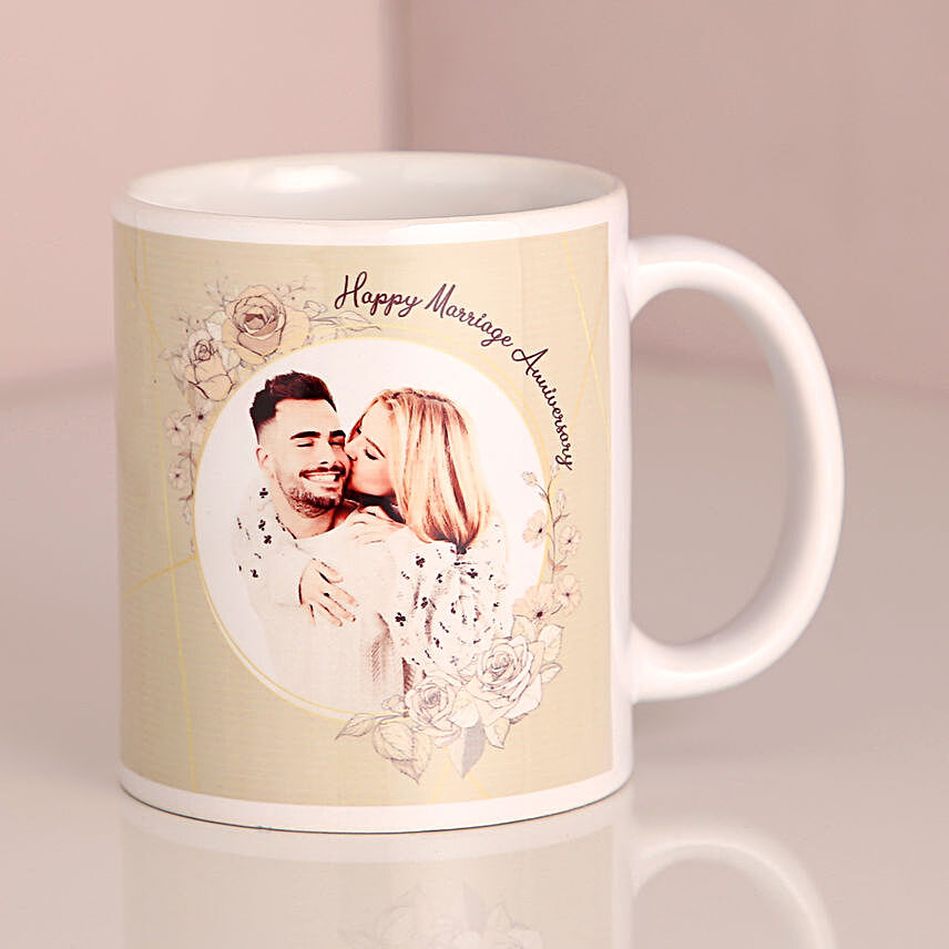 anniversary mug for couple online:Personalised Wedding Anniversary Gifts