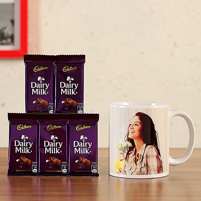 Personalised White Mug Dairy Milk