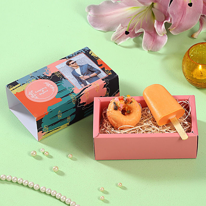 Orange Addiction Soaps Personalised Box