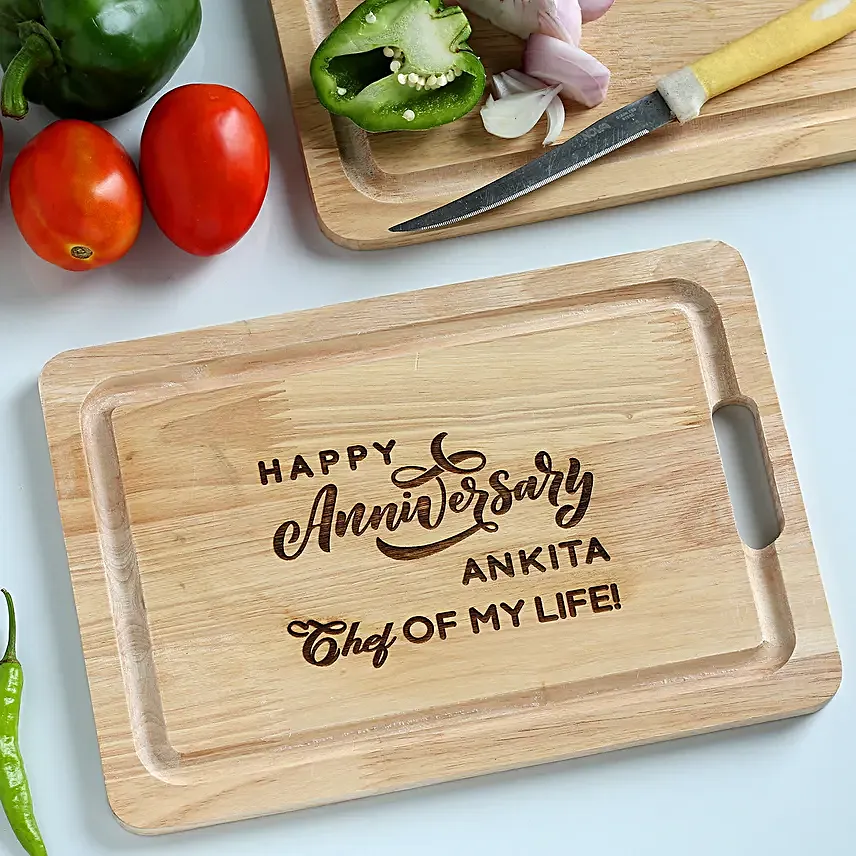 Chef Of My Life Personalised Chopping Board