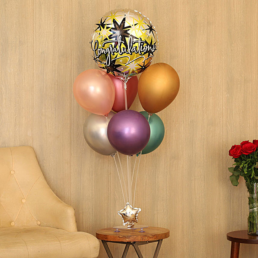 Colored Balloons to Say Congrats:Send Congratulations Gifts