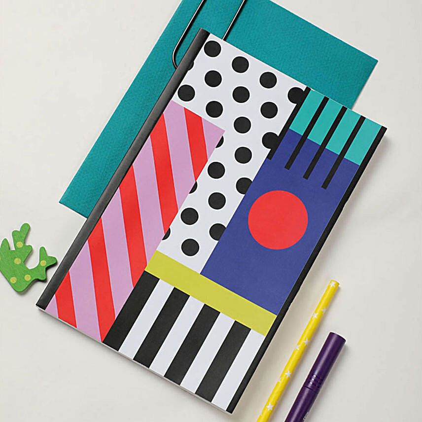 Abstract Softcover Notebook