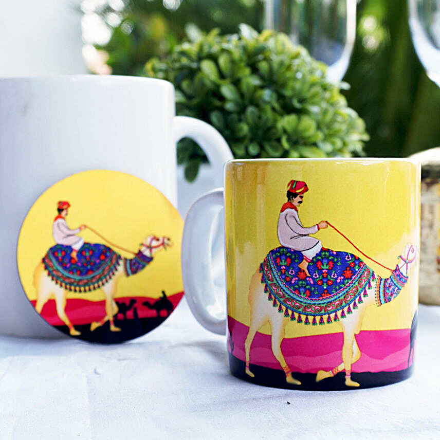 Princely Camel Mug With Coaster