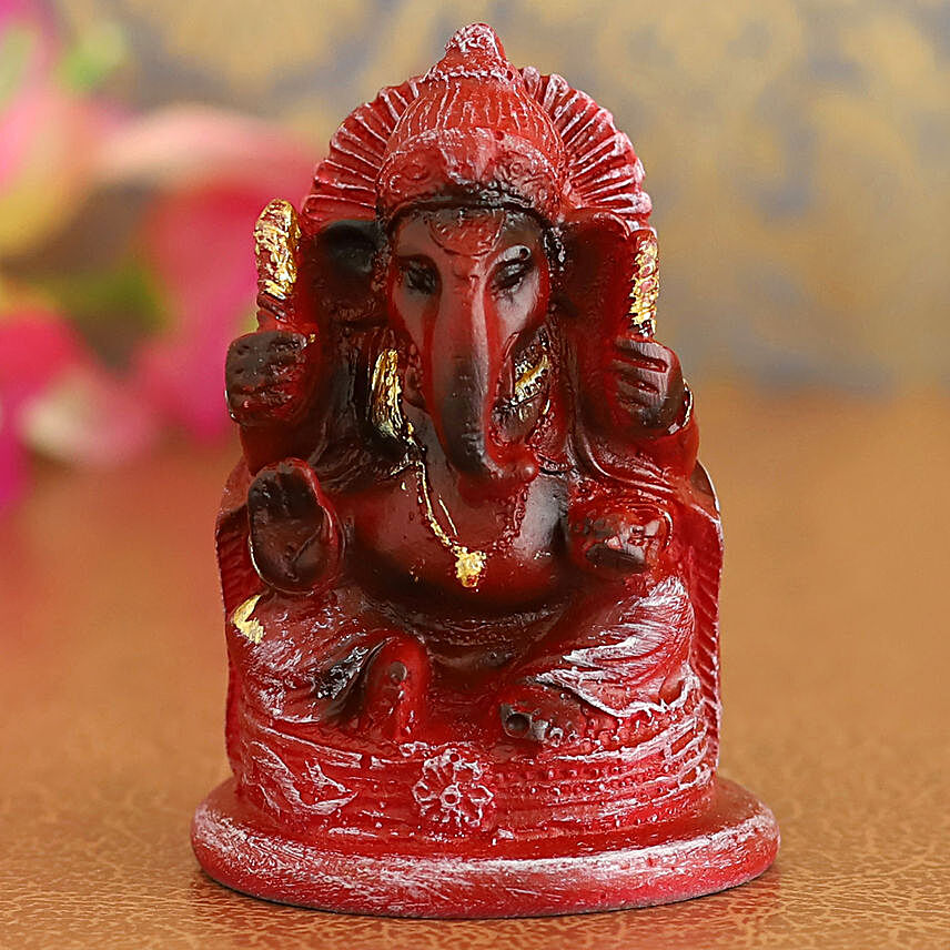 Antique Golden Ganesha Idol