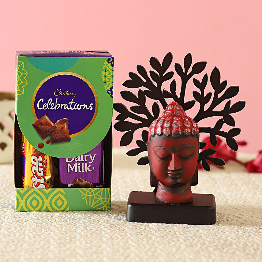 Red Buddha Face Idol & Cadbury Combo