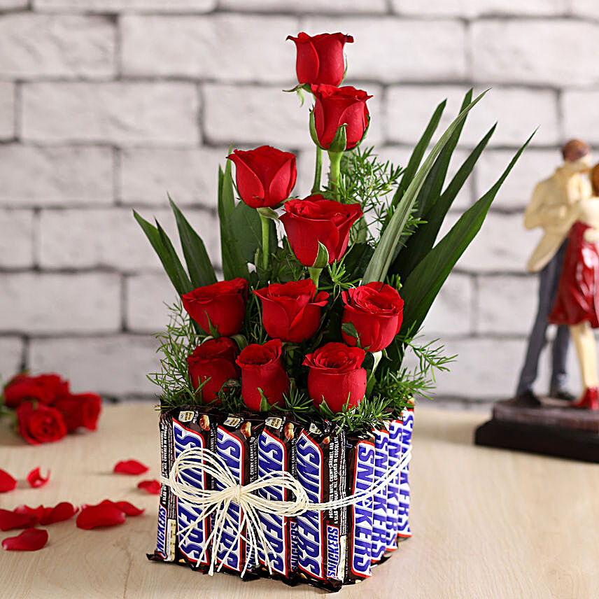 Snickers Bars & Red Roses