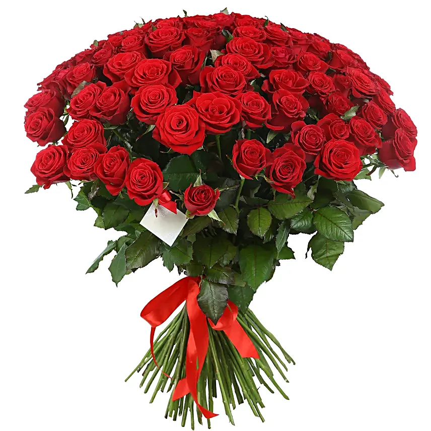 Scarlet Rose Fantasy Bouquet:Premium Roses