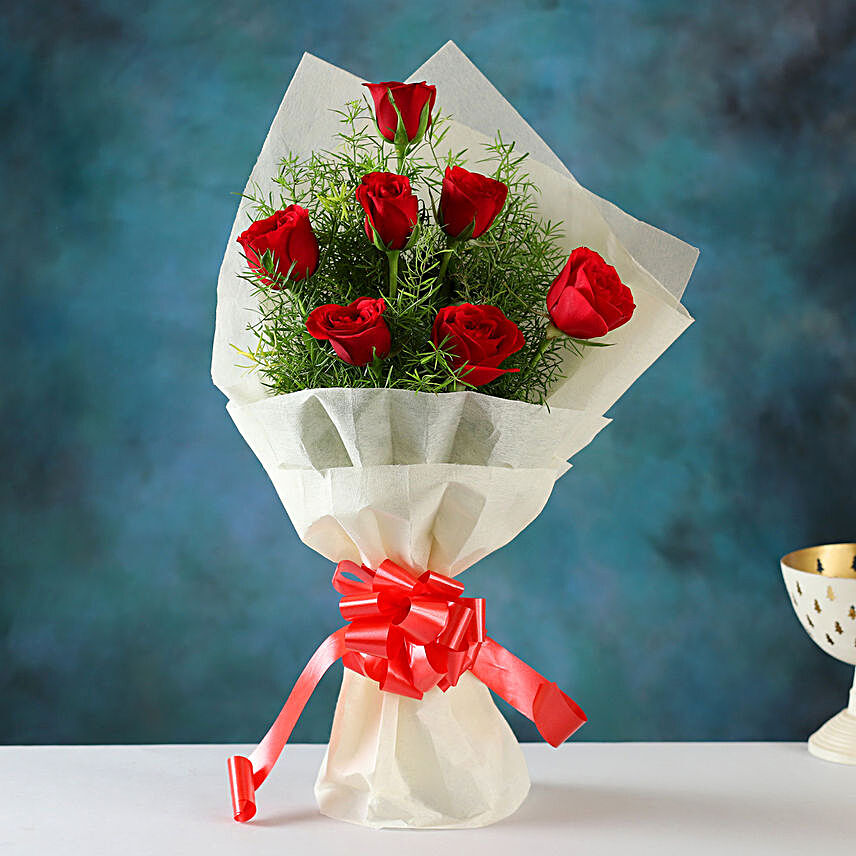 Buy Online Red Roses Bunch:Red Flowers